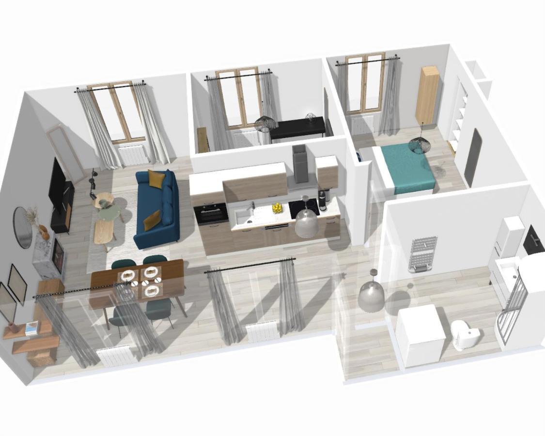 Artsmalt *Ideal Pro * Proche Commerces * 2 Chambres * Tout Confort 몽뤼꽁 외부 사진